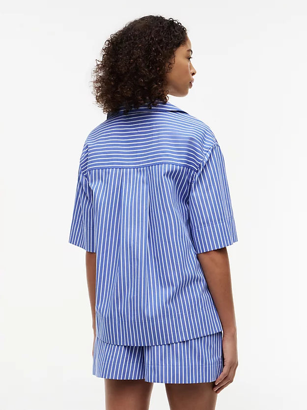 Relaxed Fit Poplin Short Sleeve Shirt