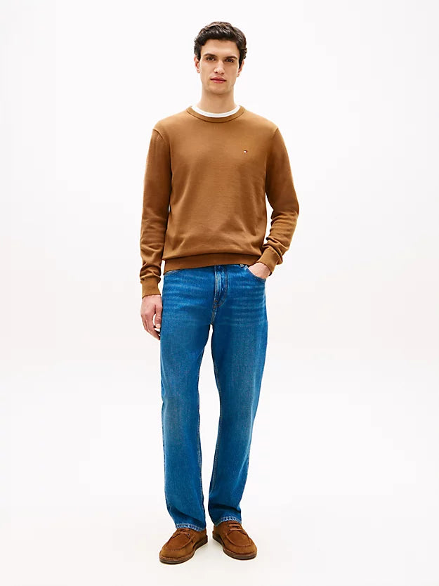 Flag Embroidery Crew Neck Jumper