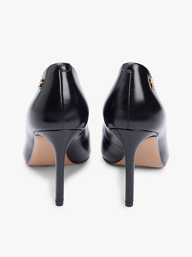 Leather Pointed Toe Stiletto Heels