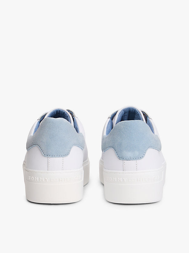 Leather Cupsole Platform Trainers