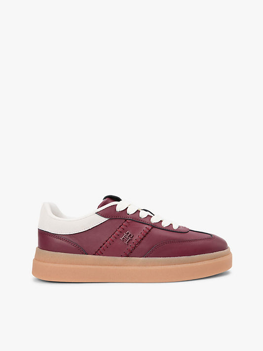 Leather Monogram Court Trainers