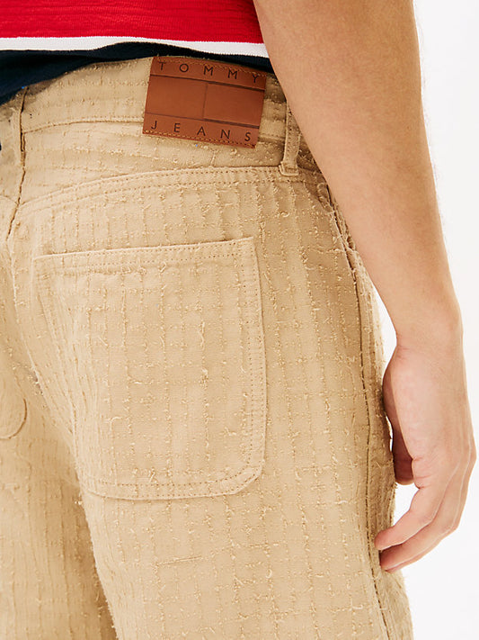 Jaimie Textured Relaxed Canvas Trousers