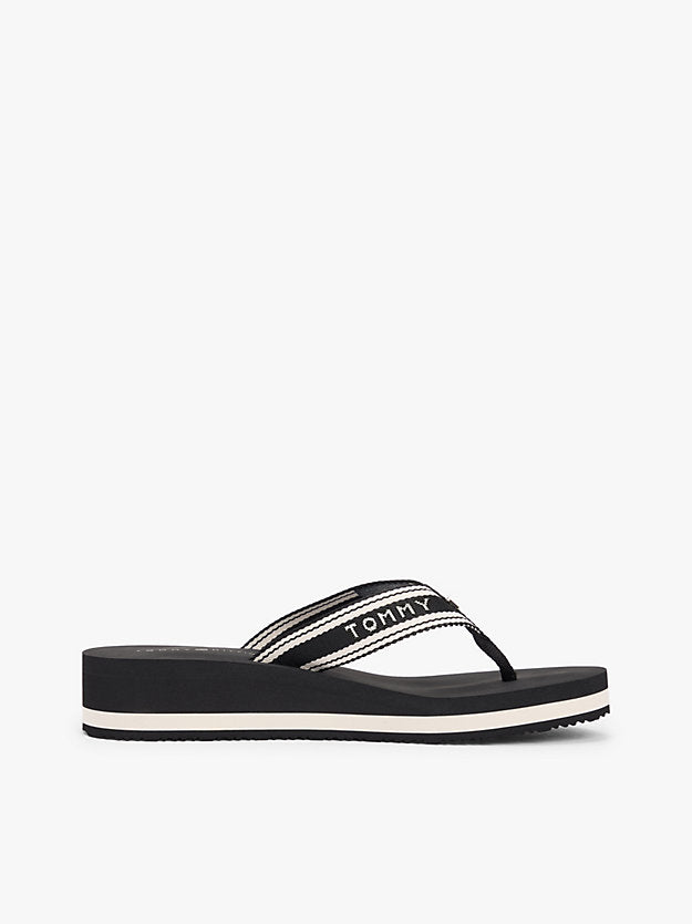 Webbing Strap Signature Wedge Flip-Flops