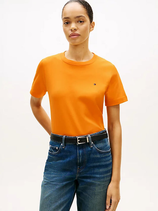 Boxy Interlock Knit T-Shirt