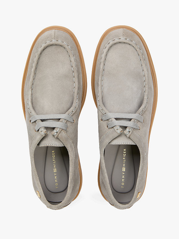 Monogram Suede Moc Toe Loafers