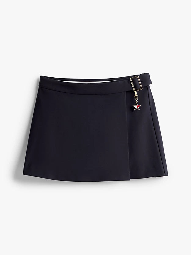 Girl A-Line Wrap Mini Skirt