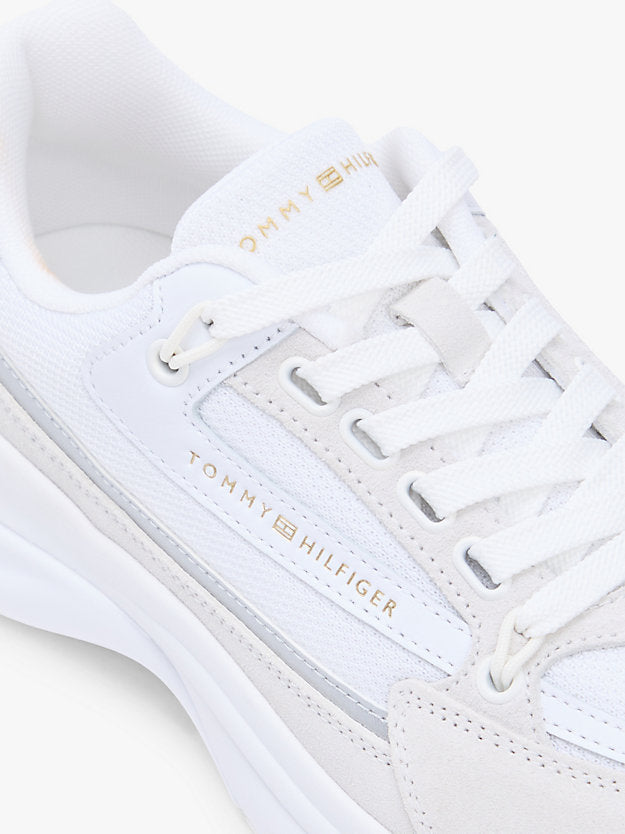 Suede Chunky Lace-Up Trainers
