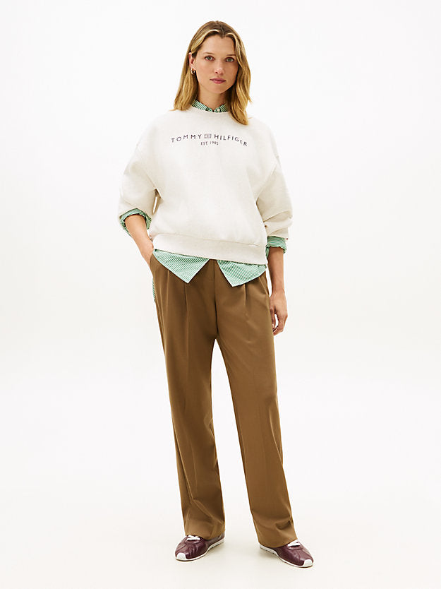 Logo Relaxed Fleece Sweatshirt