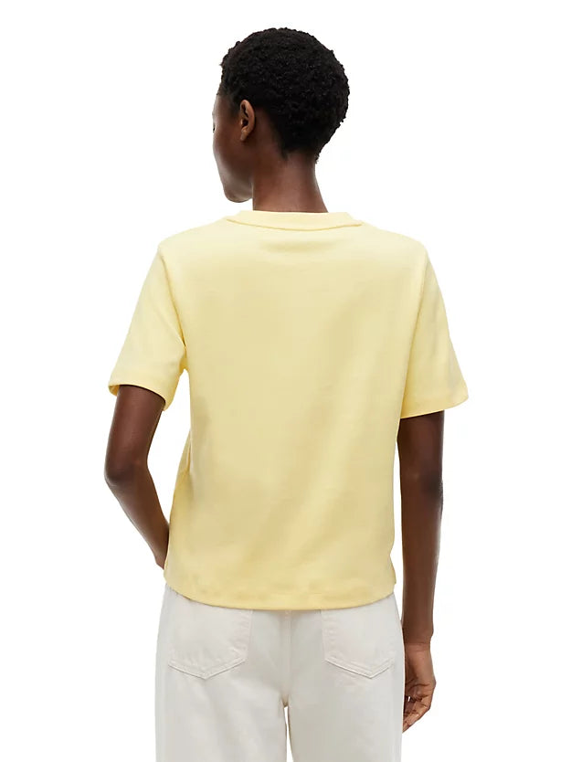 Boxy Interlock Knit T-Shirt