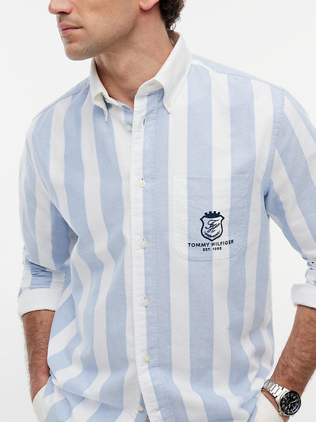 Classic Fit Crest Embroidery Oxford Shirt