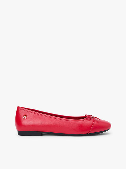 Monogram Leather Ballerinas