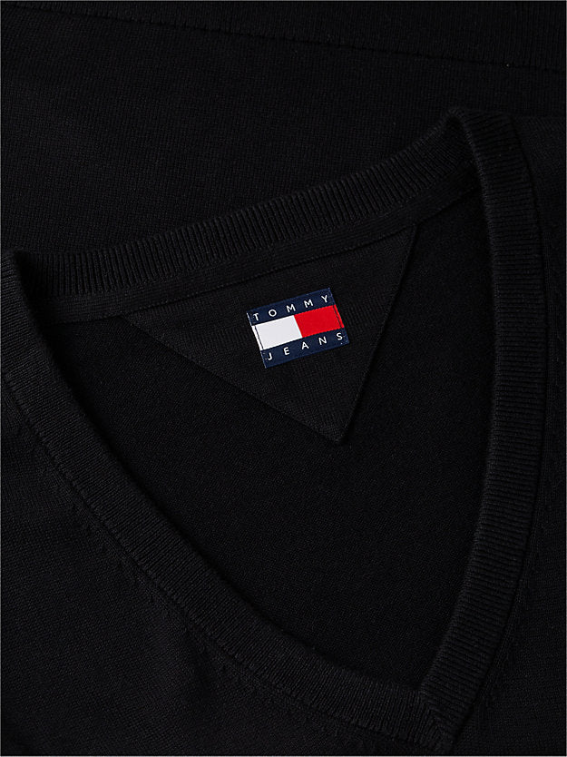 Flag Embroidery V-Neck Jumper
