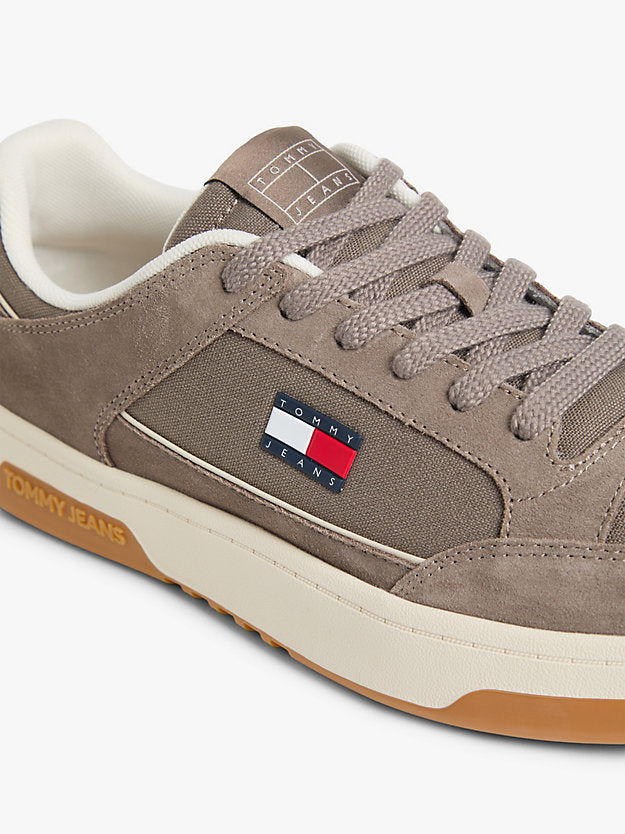 Canvas Leather Cupsole Trainers