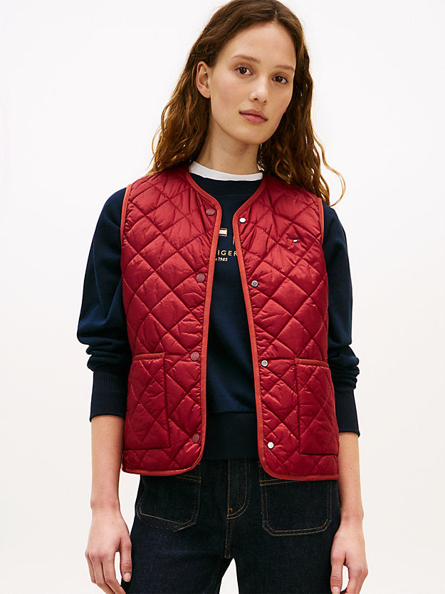 Shiny Lightweight Padded Quilted Gilet
