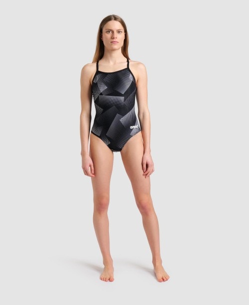 Women's Swimsuit Halftone Print Lightdrop