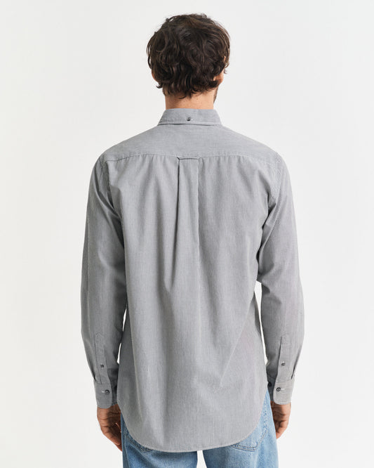 Regular Fit Classic Banker Stripe Poplin Shirt