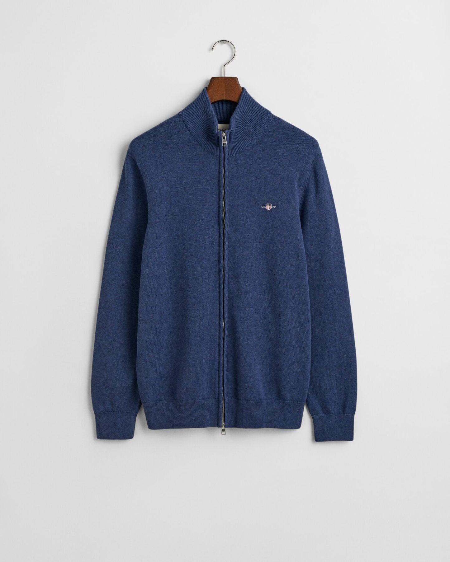 Casual Cotton Zip Cardigan