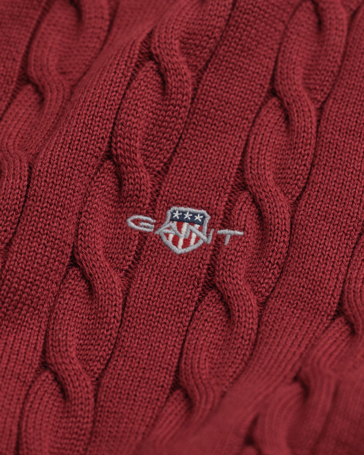 Cotton Cable Knit Half-Zip Sweater