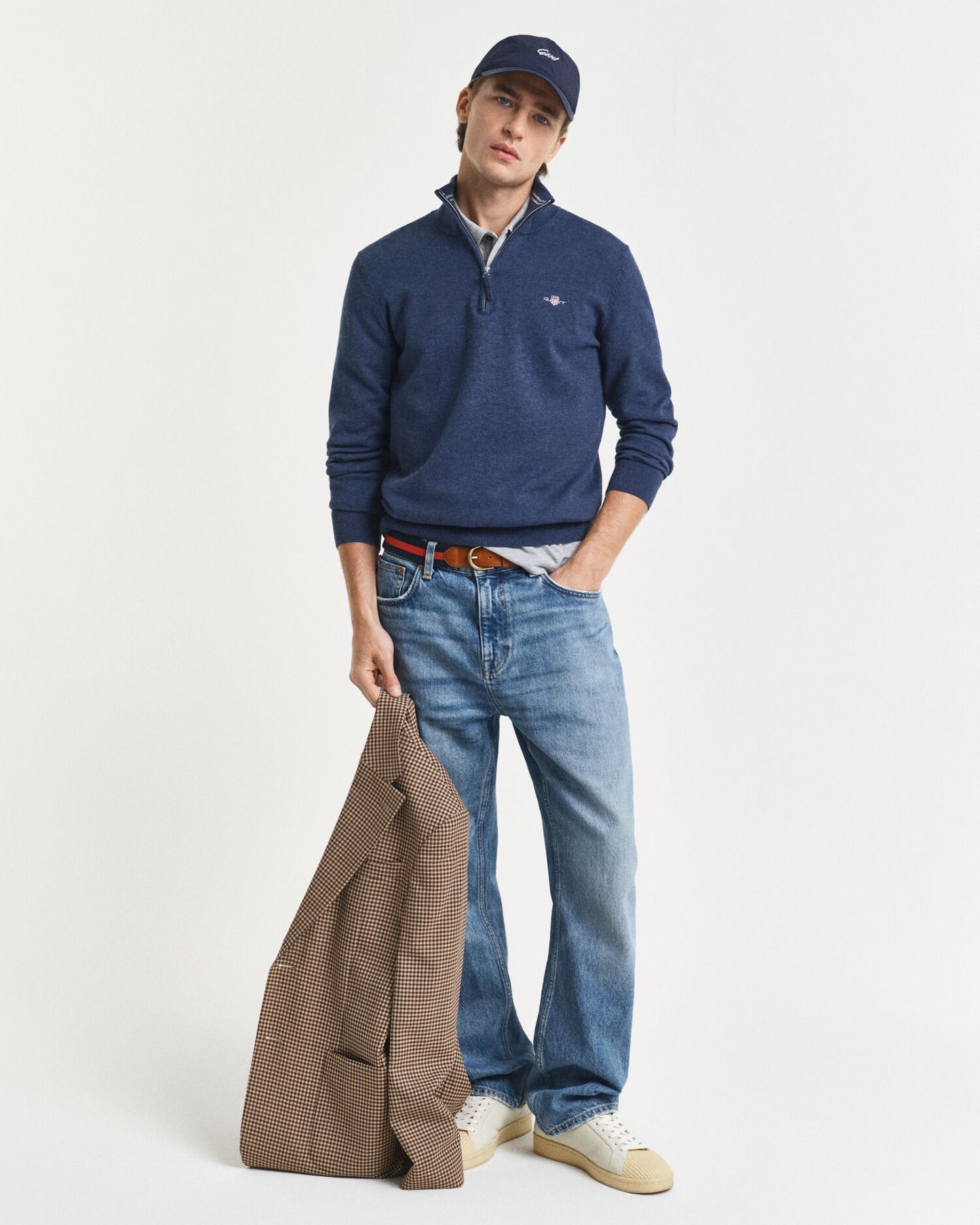 Classic Cotton Half-Zip Sweater