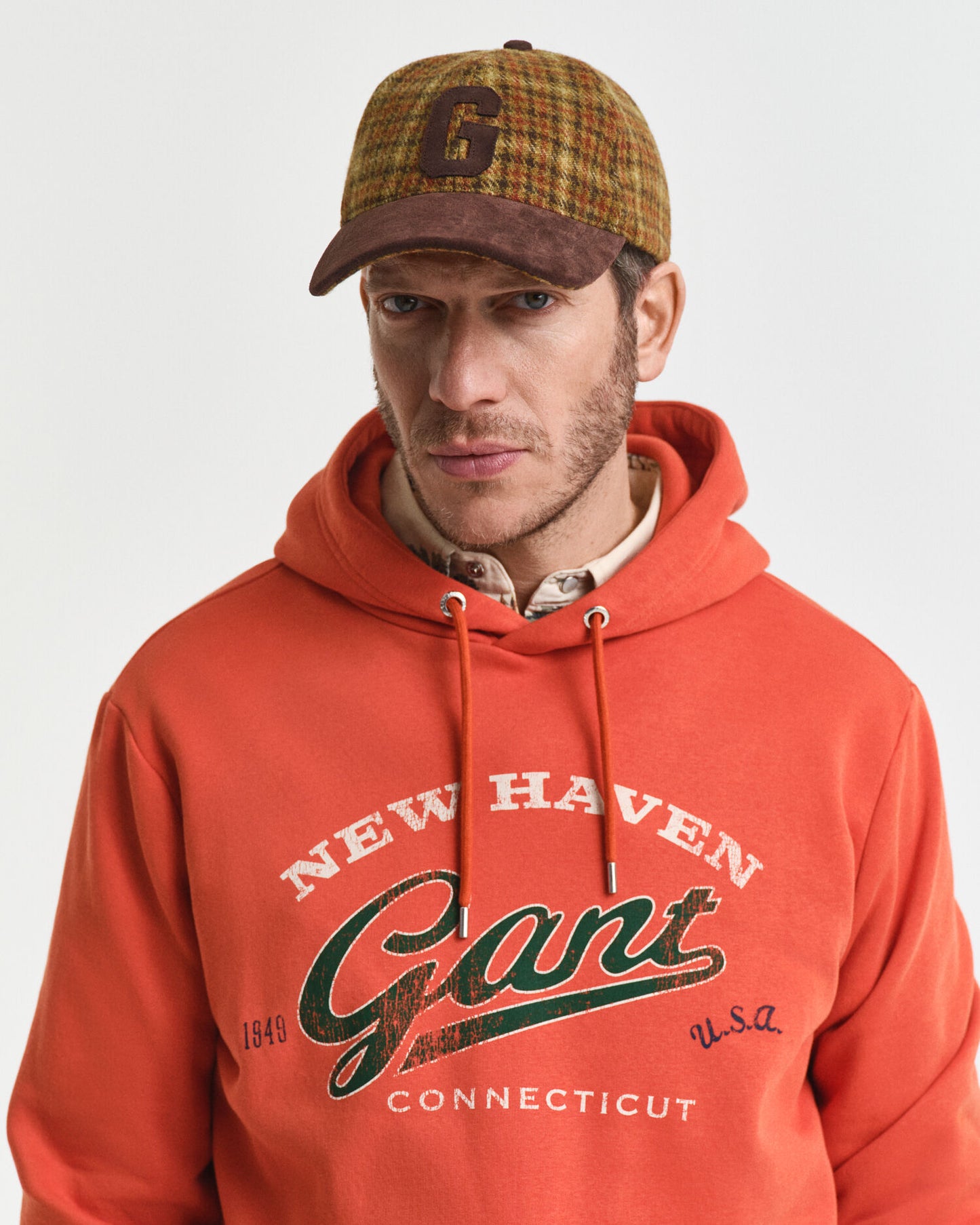 Checked Wool Cap