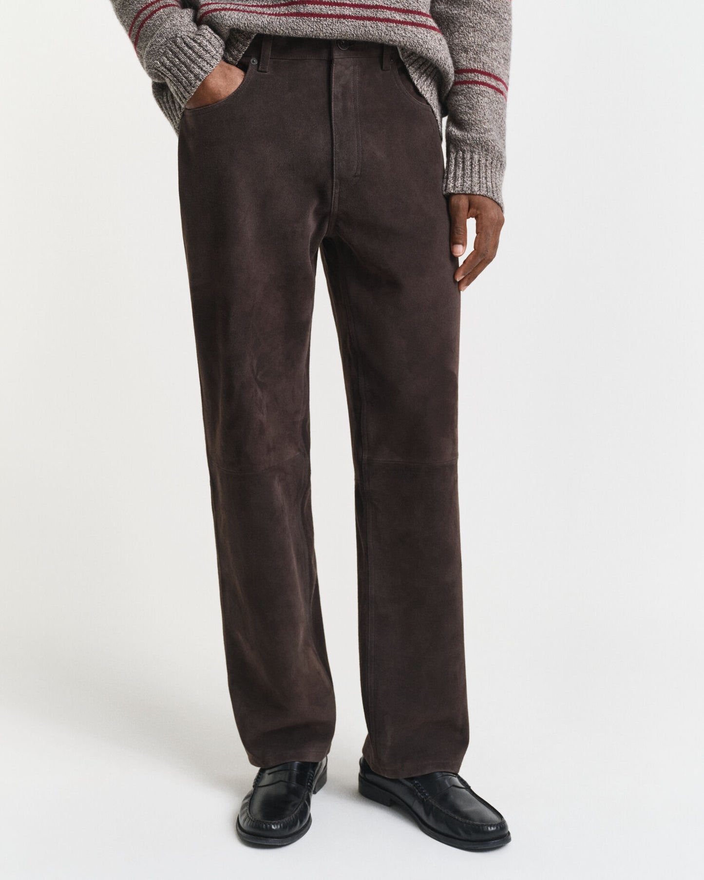 Suede Straight Fit Jeans
